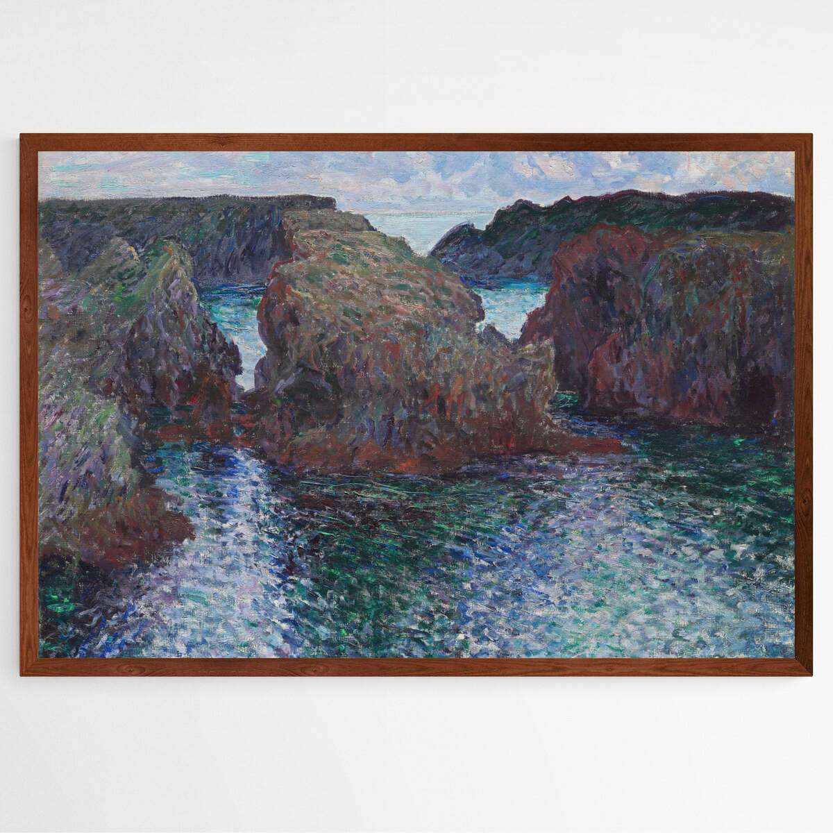 Rocks at Port-Goulphar by Claude Monet | Claude Monet Wall Art Prints - The Canvas Hive