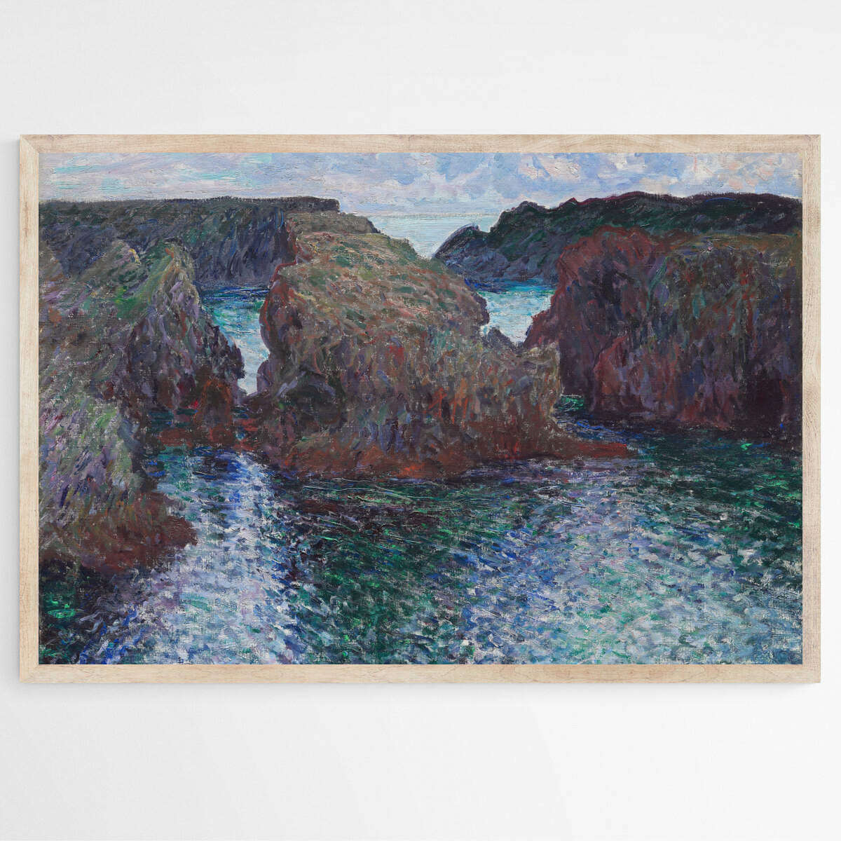 Rocks at Port-Goulphar by Claude Monet | Claude Monet Wall Art Prints - The Canvas Hive
