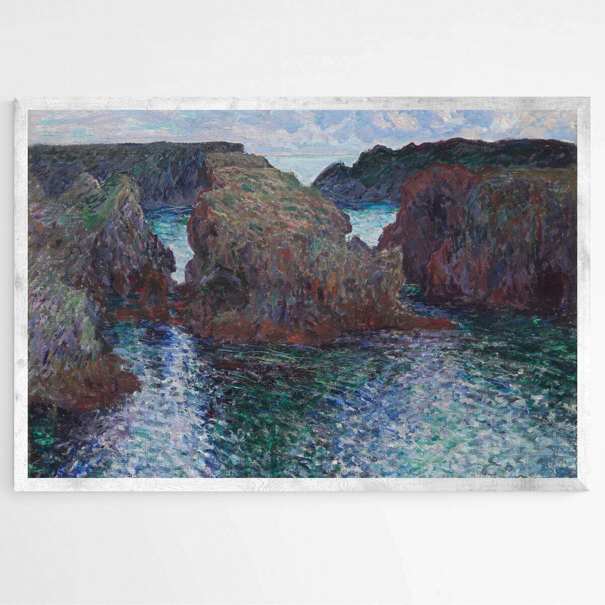 Rocks at Port-Goulphar by Claude Monet | Claude Monet Wall Art Prints - The Canvas Hive