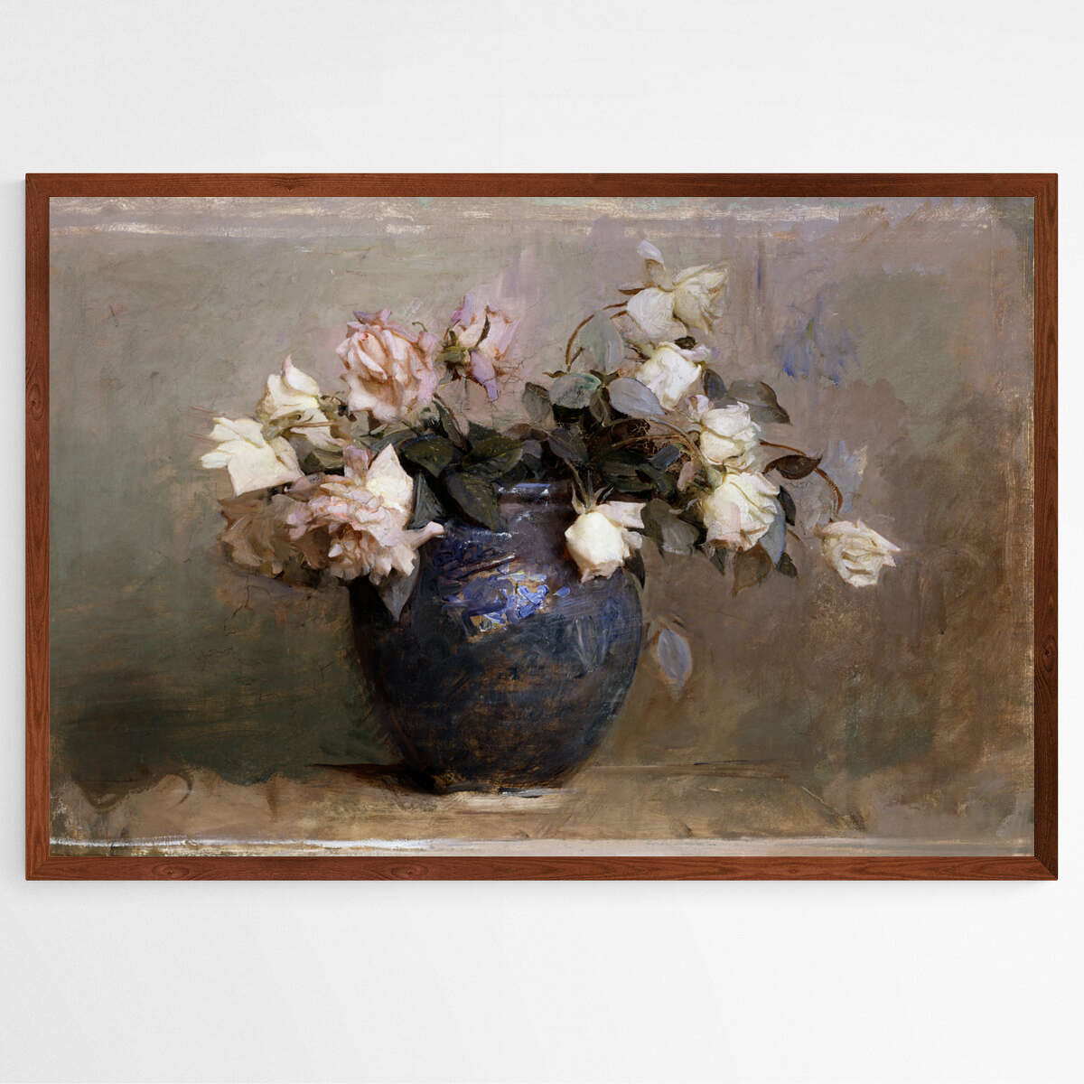 Roses by Abbott Handerson Thayer. | Famous Paintings Wall Art Prints - The Canvas Hive