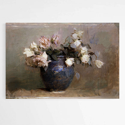 Roses by Abbott Handerson Thayer. | Famous Paintings Wall Art Prints - The Canvas Hive
