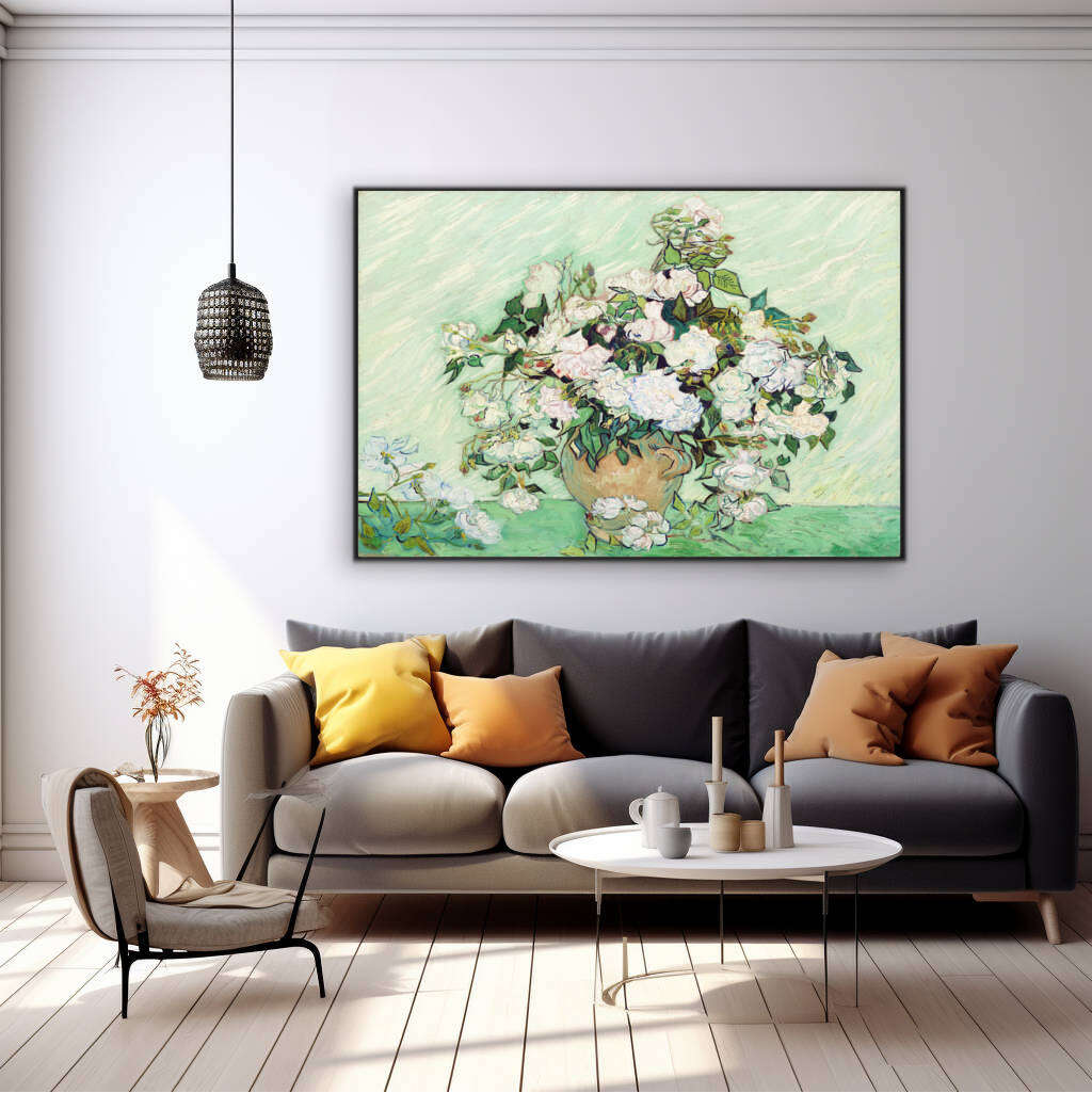 Roses by Vincent Van Gogh | Vincent Van Gogh Wall Art Prints - The Canvas Hive