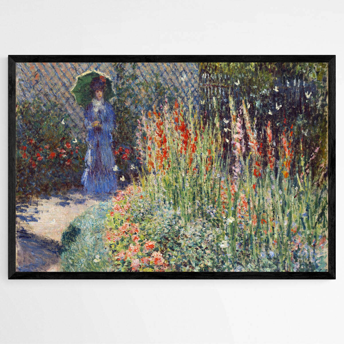 Rounded Flower Bed by Claude Monet | Claude Monet Wall Art Prints - The Canvas Hive