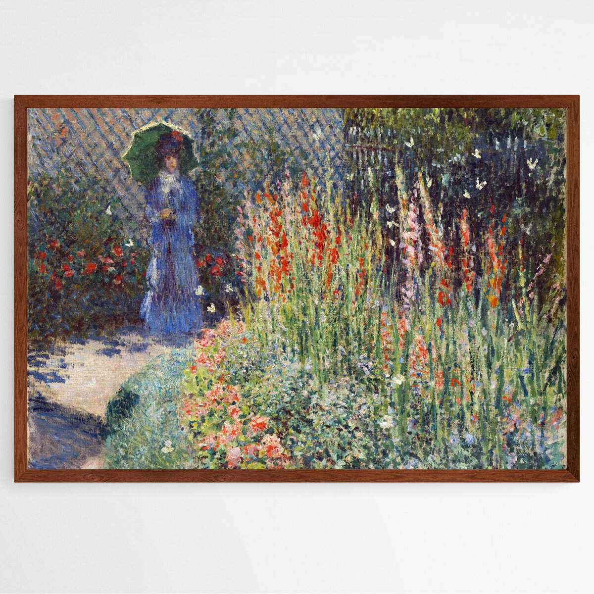 Rounded Flower Bed by Claude Monet | Claude Monet Wall Art Prints - The Canvas Hive