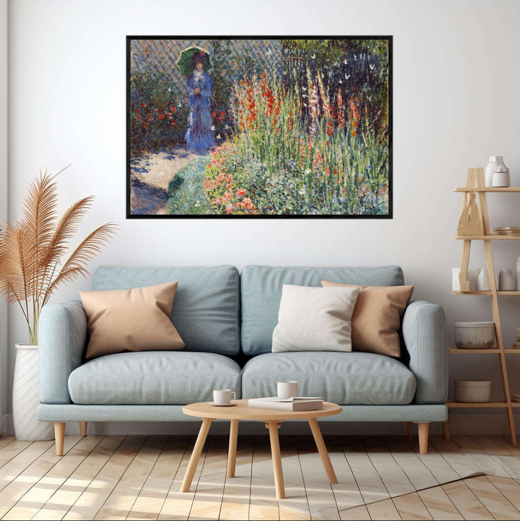 Rounded Flower Bed by Claude Monet | Claude Monet Wall Art Prints - The Canvas Hive