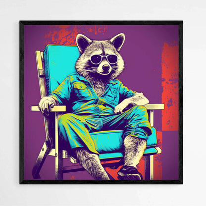 Rowdy Raccoon | Pop Art Wall Art Prints - The Canvas Hive