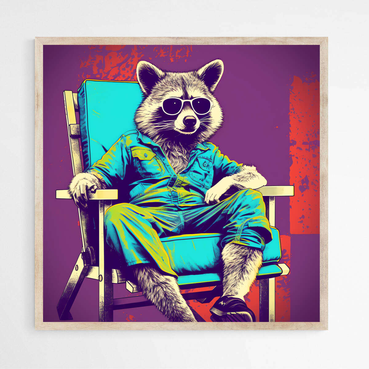 Rowdy Raccoon | Pop Art Wall Art Prints - The Canvas Hive