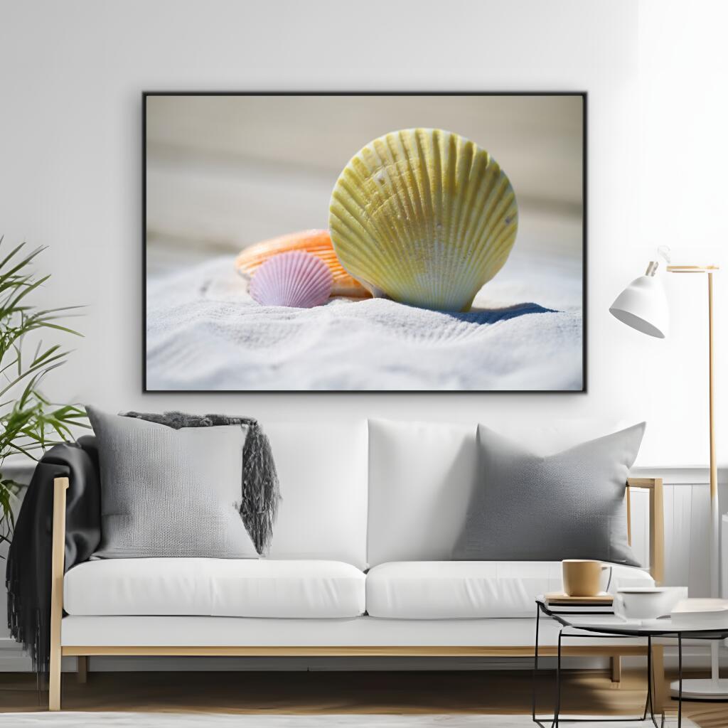 Seashell By The Sea | Beachside Wall Art Prints - The Canvas Hive