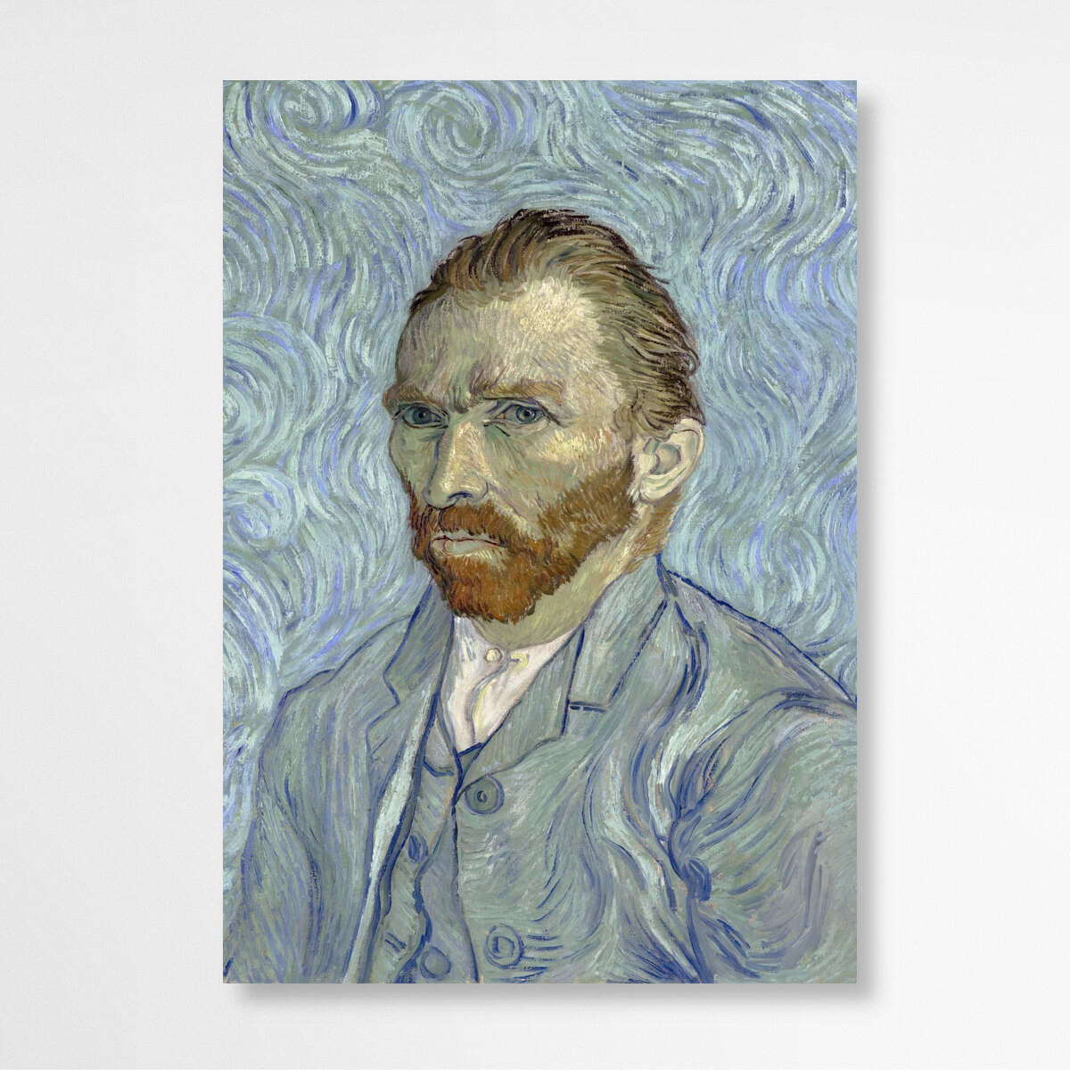 Self Portrait Blue Suit by Vincent Van Gogh | Vincent Van Gogh Wall Art Prints - The Canvas Hive