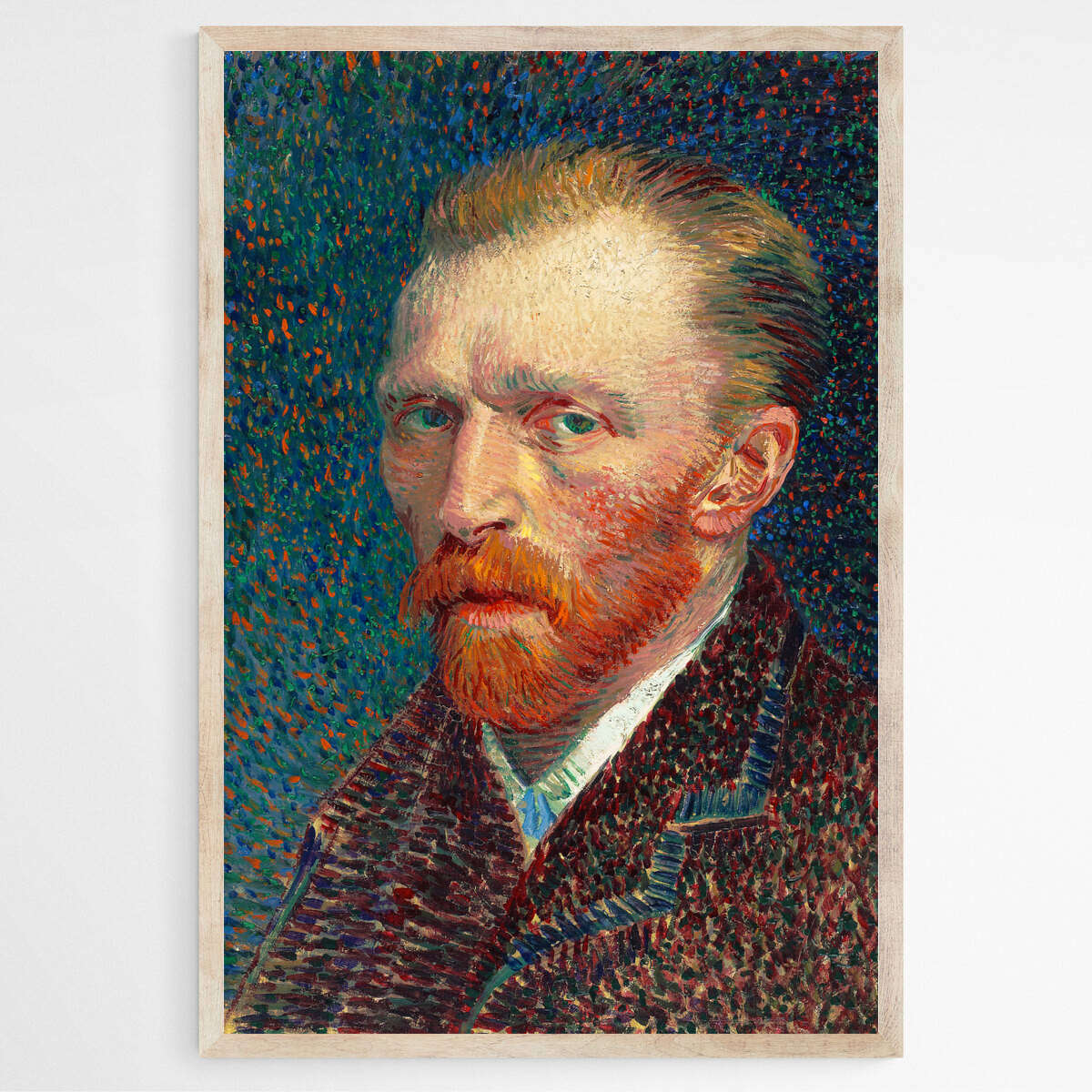 Self Portrait Red Tone by Vincent Van Gogh | Vincent Van Gogh Wall Art Prints - The Canvas Hive