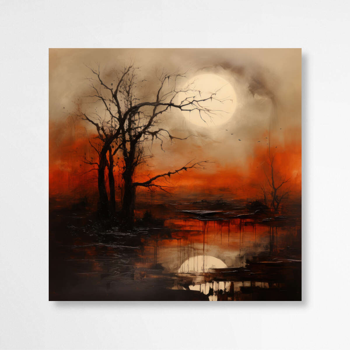 Silhouette Serenity | Abstract Wall Art Prints - The Canvas Hive