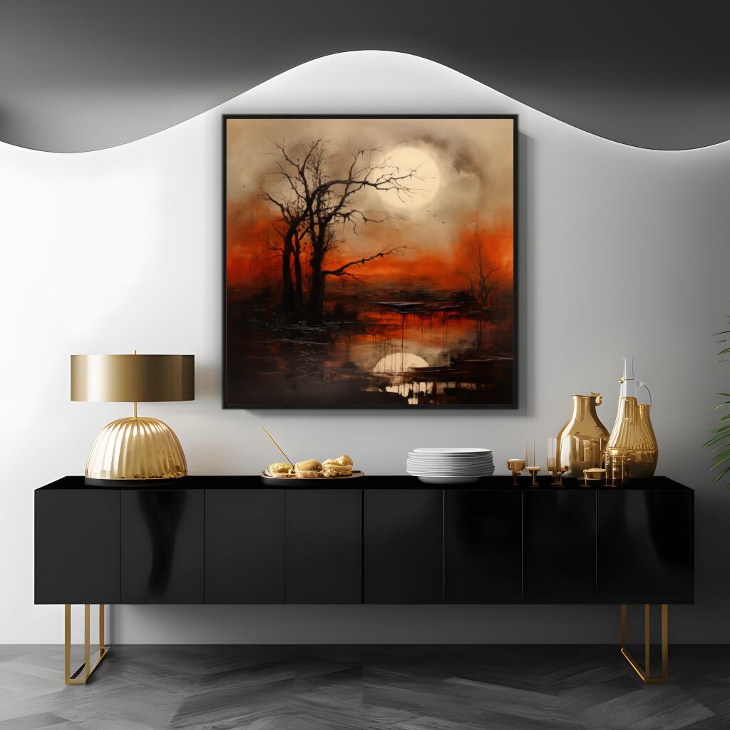 Silhouette Serenity | Abstract Wall Art Prints - The Canvas Hive