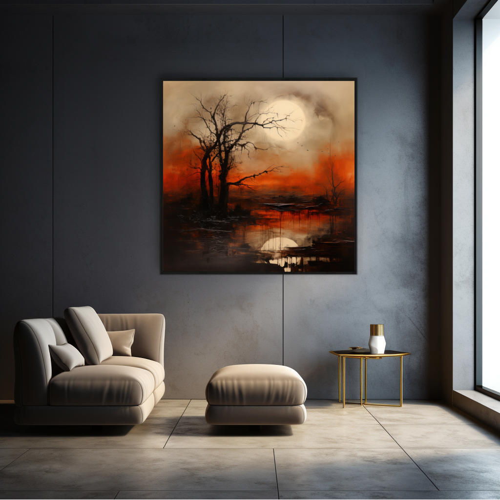 Silhouette Serenity | Abstract Wall Art Prints - The Canvas Hive