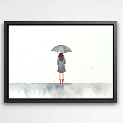 Solitude in Rainfall | Minimalist Wall Art Prints - The Canvas Hive