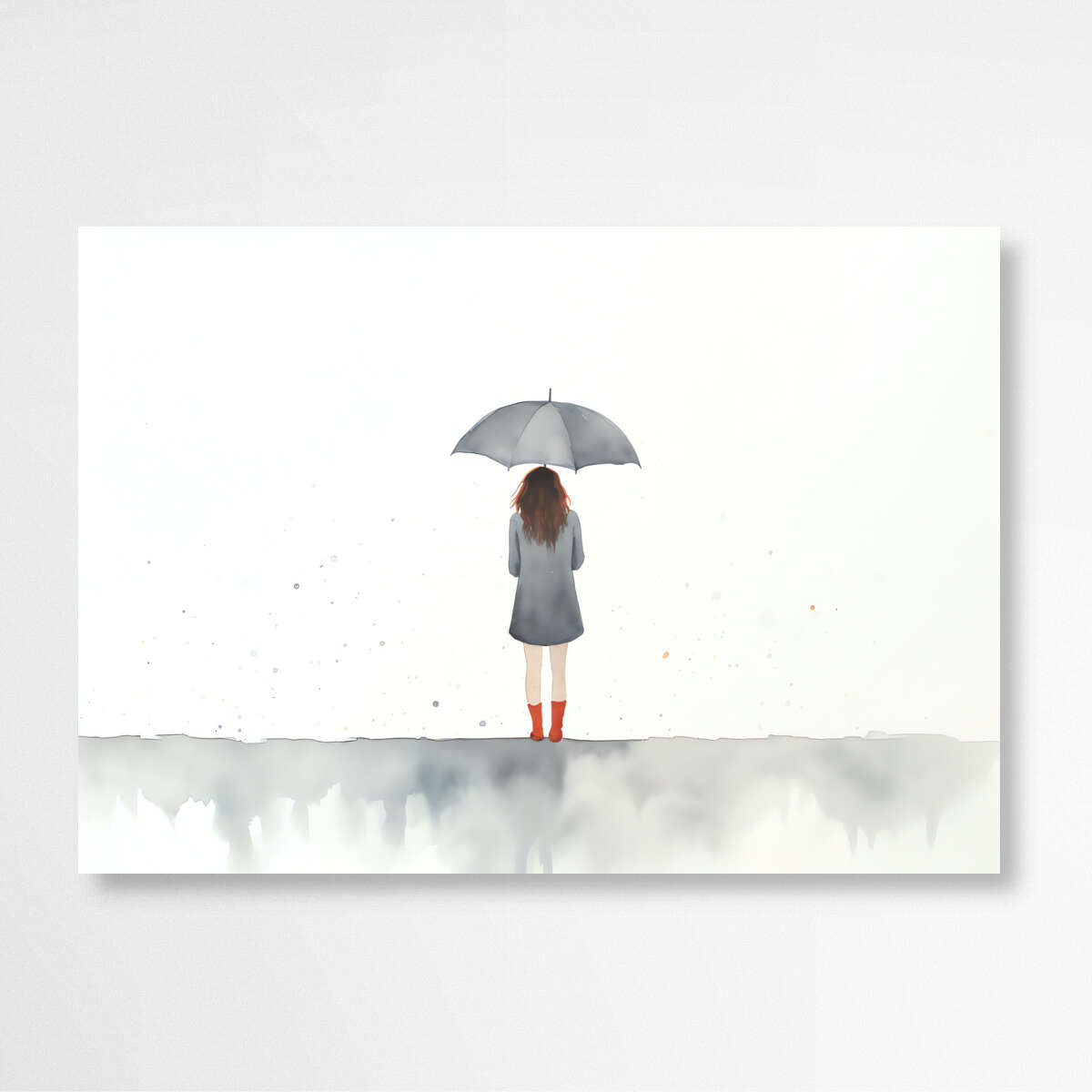 Solitude in Rainfall | Minimalist Wall Art Prints - The Canvas Hive