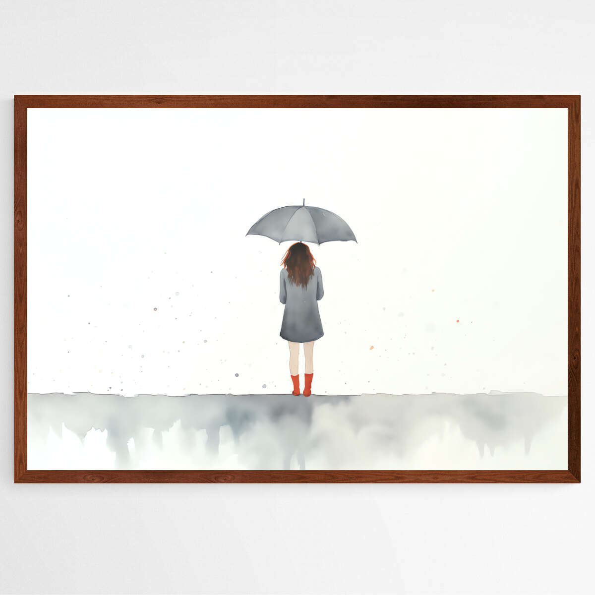 Solitude in Rainfall | Minimalist Wall Art Prints - The Canvas Hive