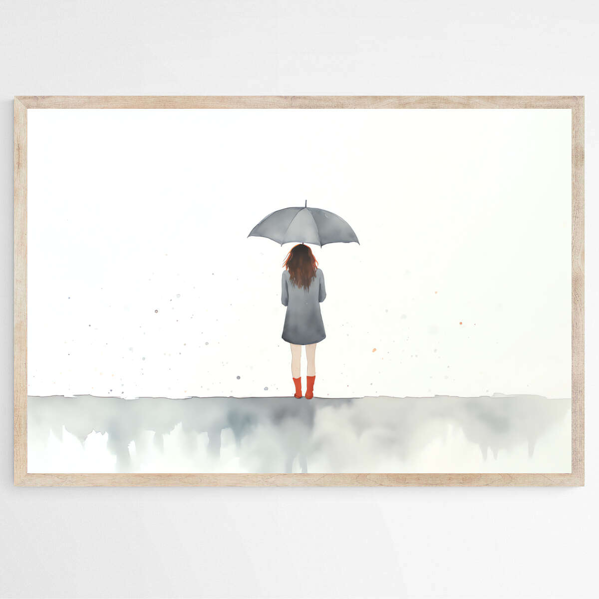 Solitude in Rainfall | Minimalist Wall Art Prints - The Canvas Hive