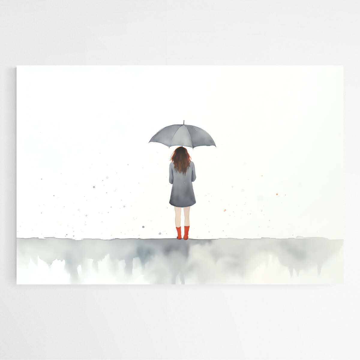 Solitude in Rainfall | Minimalist Wall Art Prints - The Canvas Hive