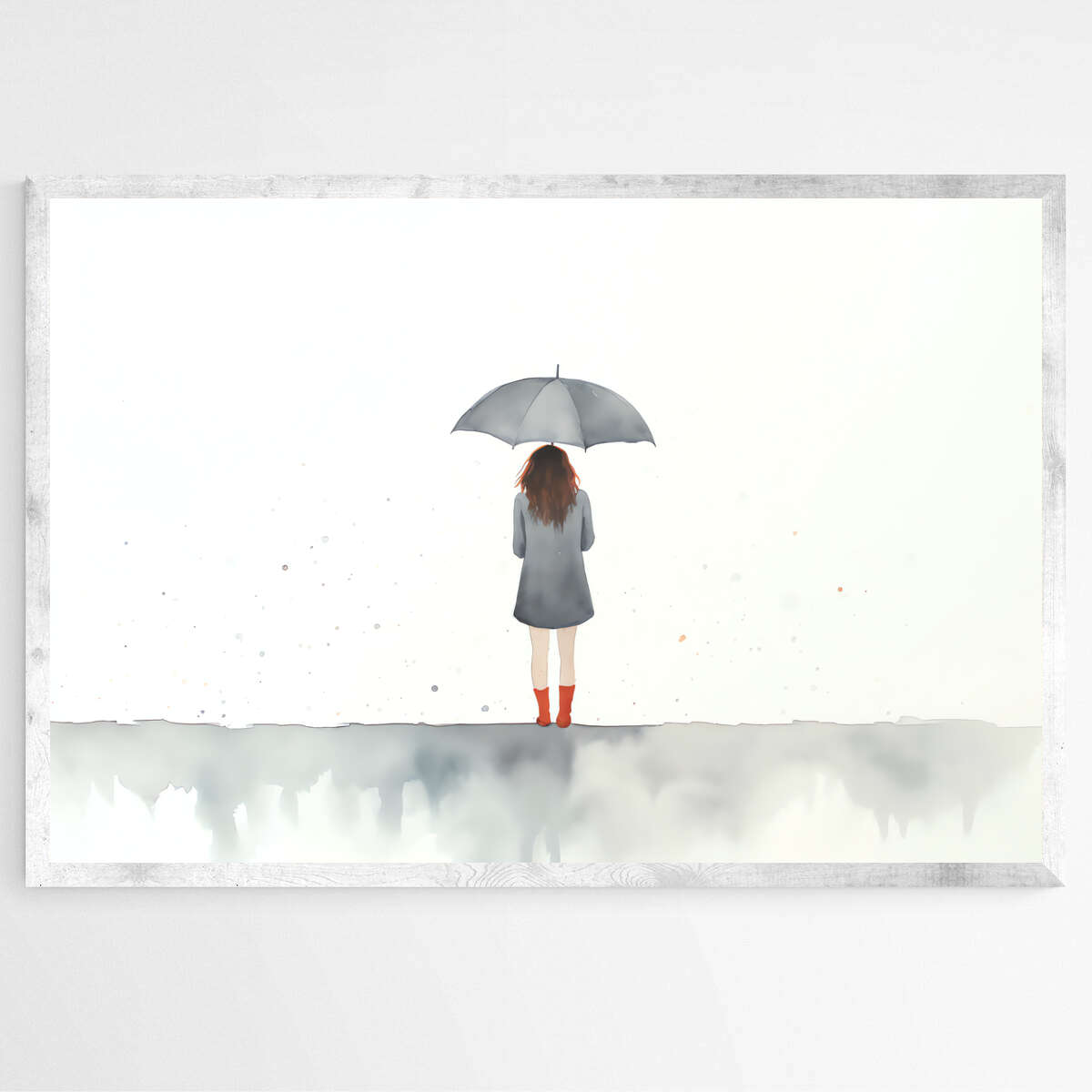 Solitude in Rainfall | Minimalist Wall Art Prints - The Canvas Hive