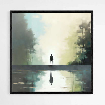 Solitude's Reflection | Minimalist Wall Art Prints - The Canvas Hive