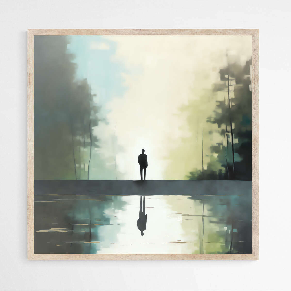 Solitude's Reflection | Minimalist Wall Art Prints - The Canvas Hive