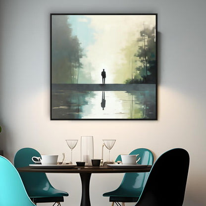 Solitude's Reflection | Minimalist Wall Art Prints - The Canvas Hive