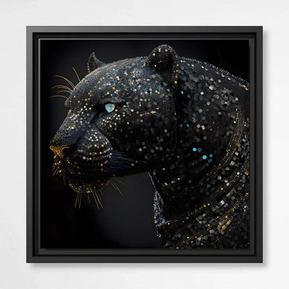 Sparkling Stealth Panther | Animals Wall Art Prints - The Canvas Hive