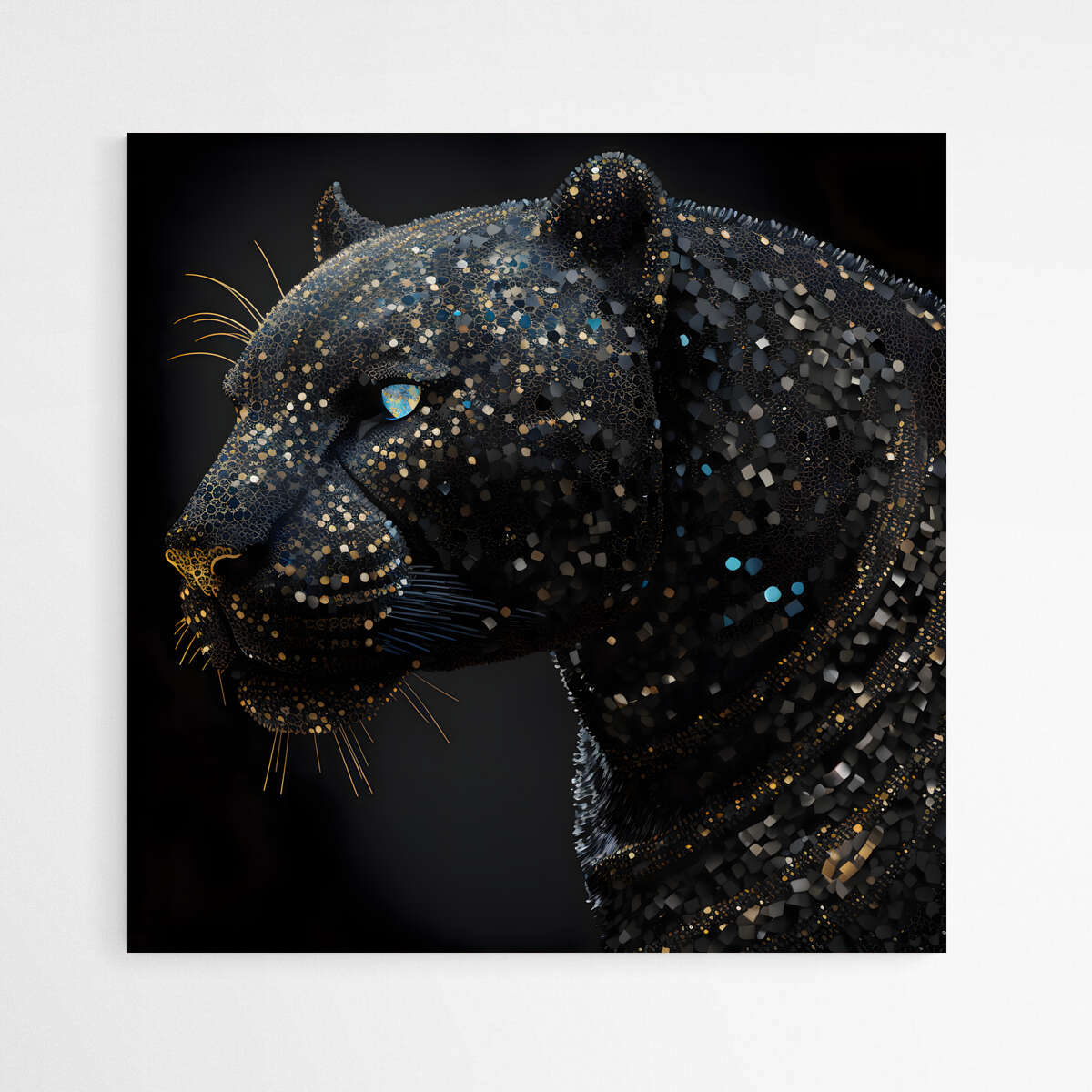 Sparkling Stealth Panther | Animals Wall Art Prints - The Canvas Hive