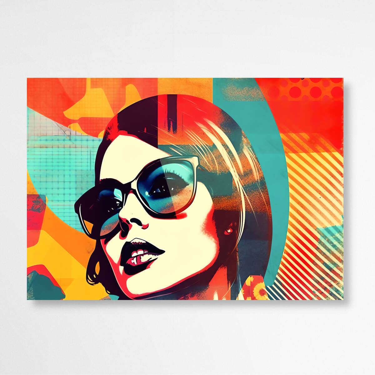 Spectacle Girl Portrait | Pop Art Wall Art Prints - The Canvas Hive