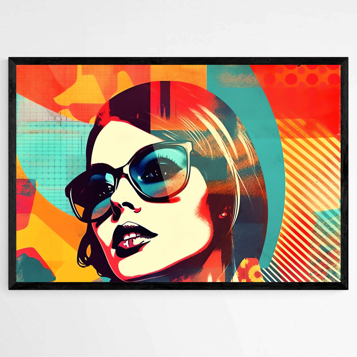 Spectacle Girl Portrait | Pop Art Wall Art Prints - The Canvas Hive
