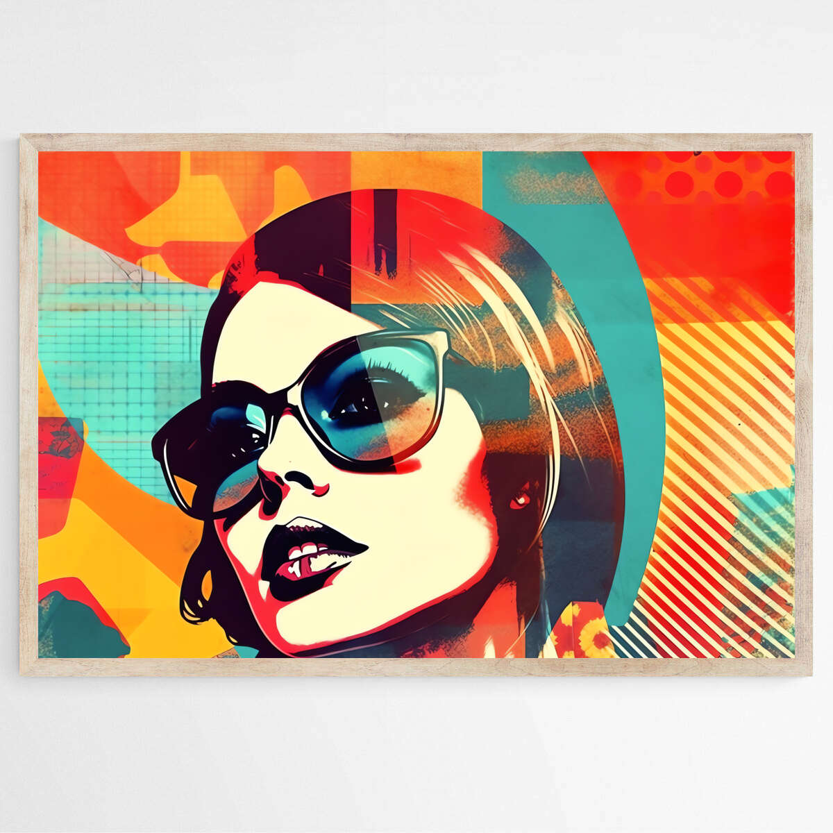 Spectacle Girl Portrait | Pop Art Wall Art Prints - The Canvas Hive