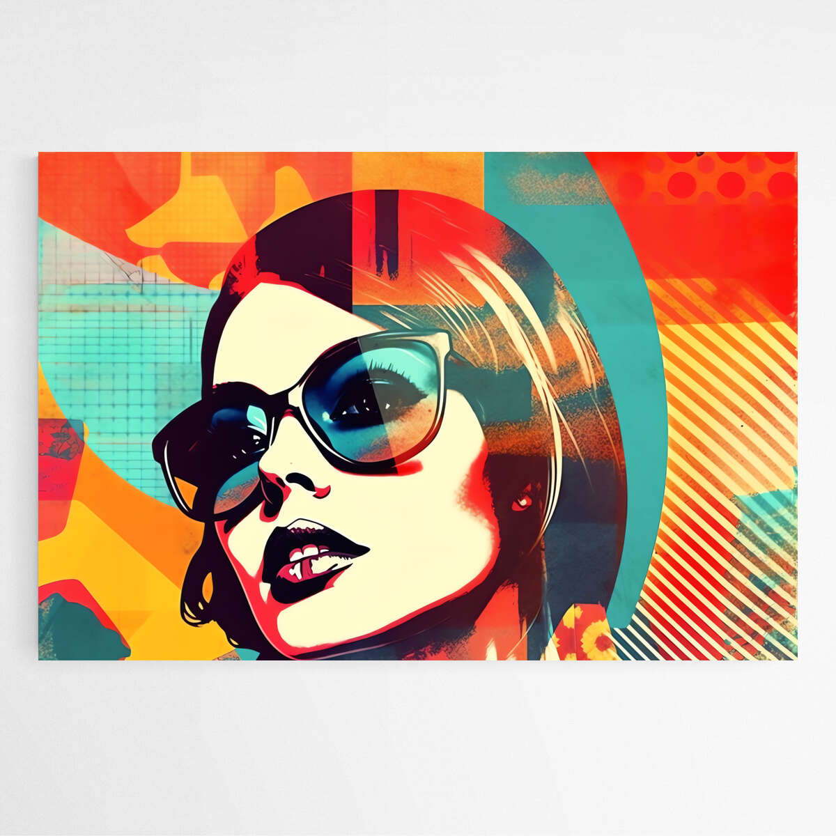 Spectacle Girl Portrait | Pop Art Wall Art Prints - The Canvas Hive