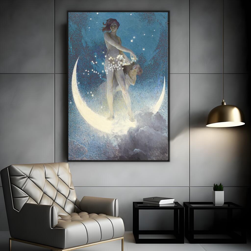 Spring Scattering Stars by Edwin Blashfield | Famous Paintings Wall Art Prints - The Canvas Hive