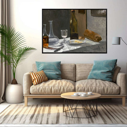 Still Life with Bottle | Claude Monet Wall Art Prints - The Canvas Hive