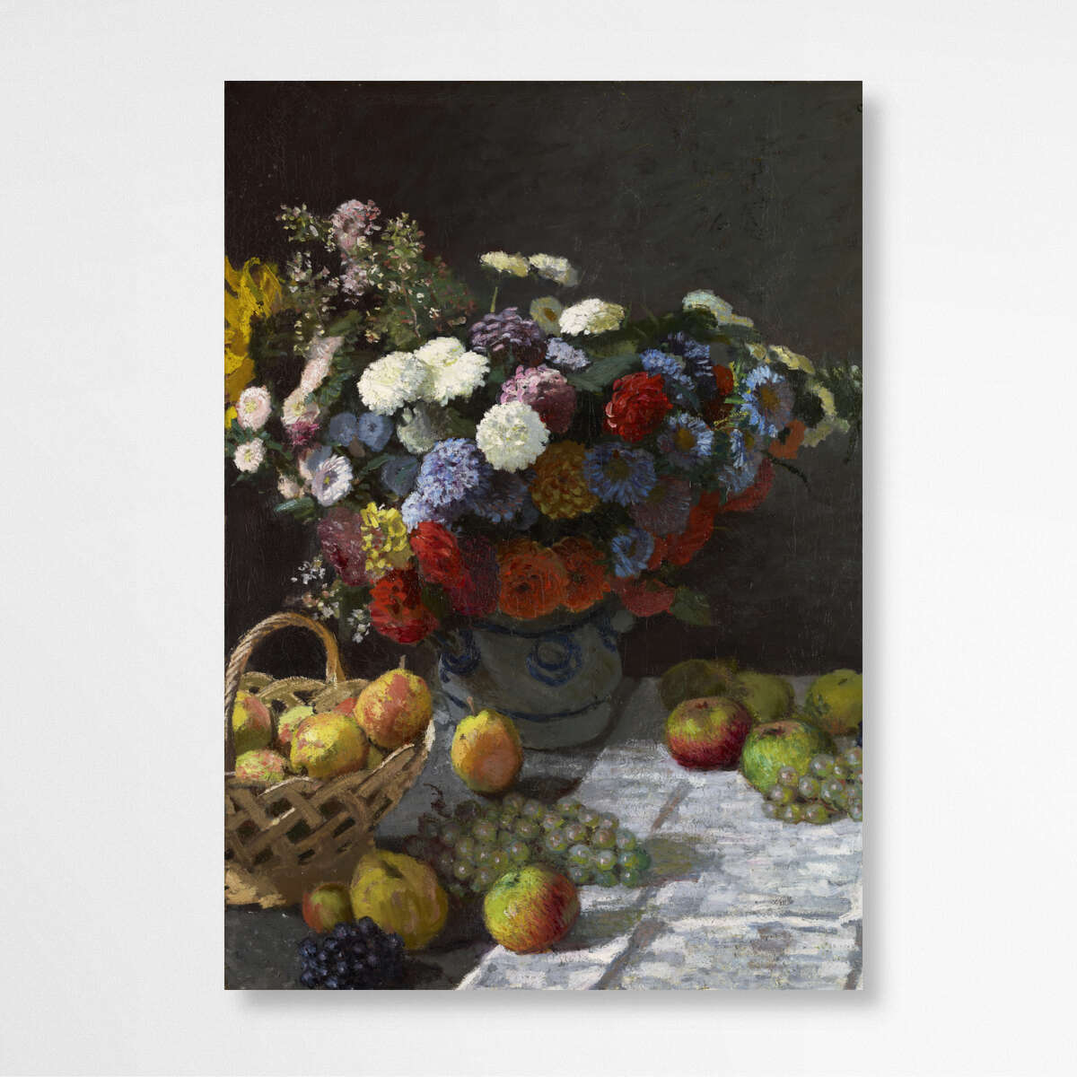 Still Life with Flowers and Fruit by Claude Monet | Claude Monet Wall Art Prints - The Canvas Hive