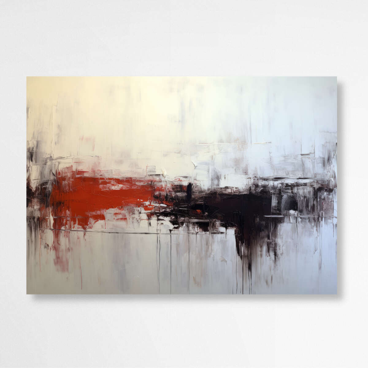 Subtle Layers of Red | Abstract Wall Art Prints - The Canvas Hive