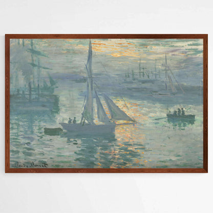 Sunrise by Claude Monet | Claude Monet Wall Art Prints - The Canvas Hive