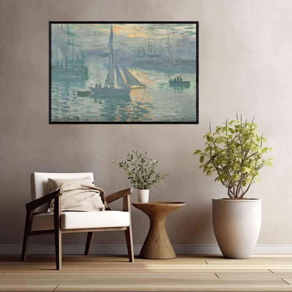 Sunrise by Claude Monet | Claude Monet Wall Art Prints - The Canvas Hive
