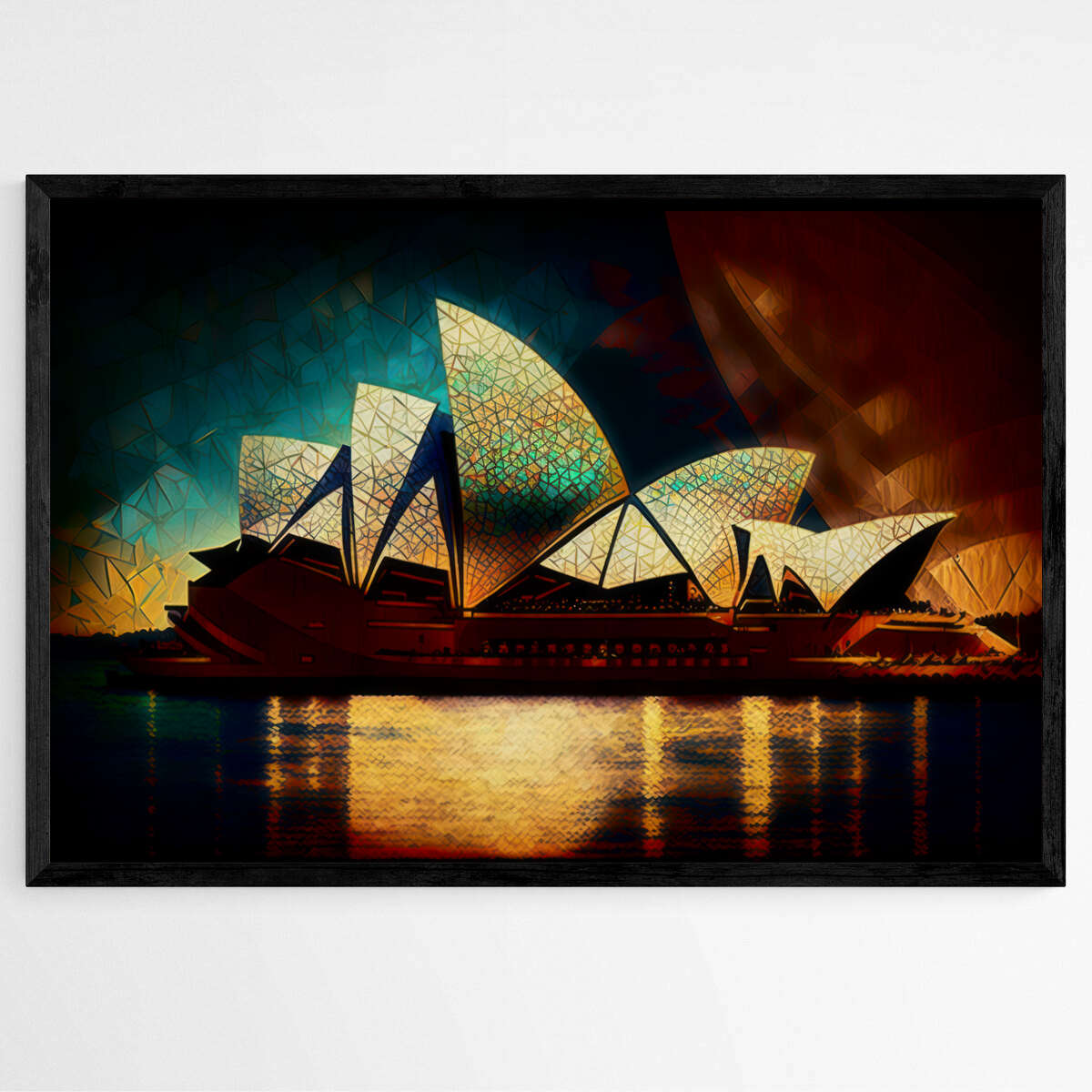 Sydney Opera House - Mosaic Tapestry | Destinations Wall Art Prints - The Canvas Hive