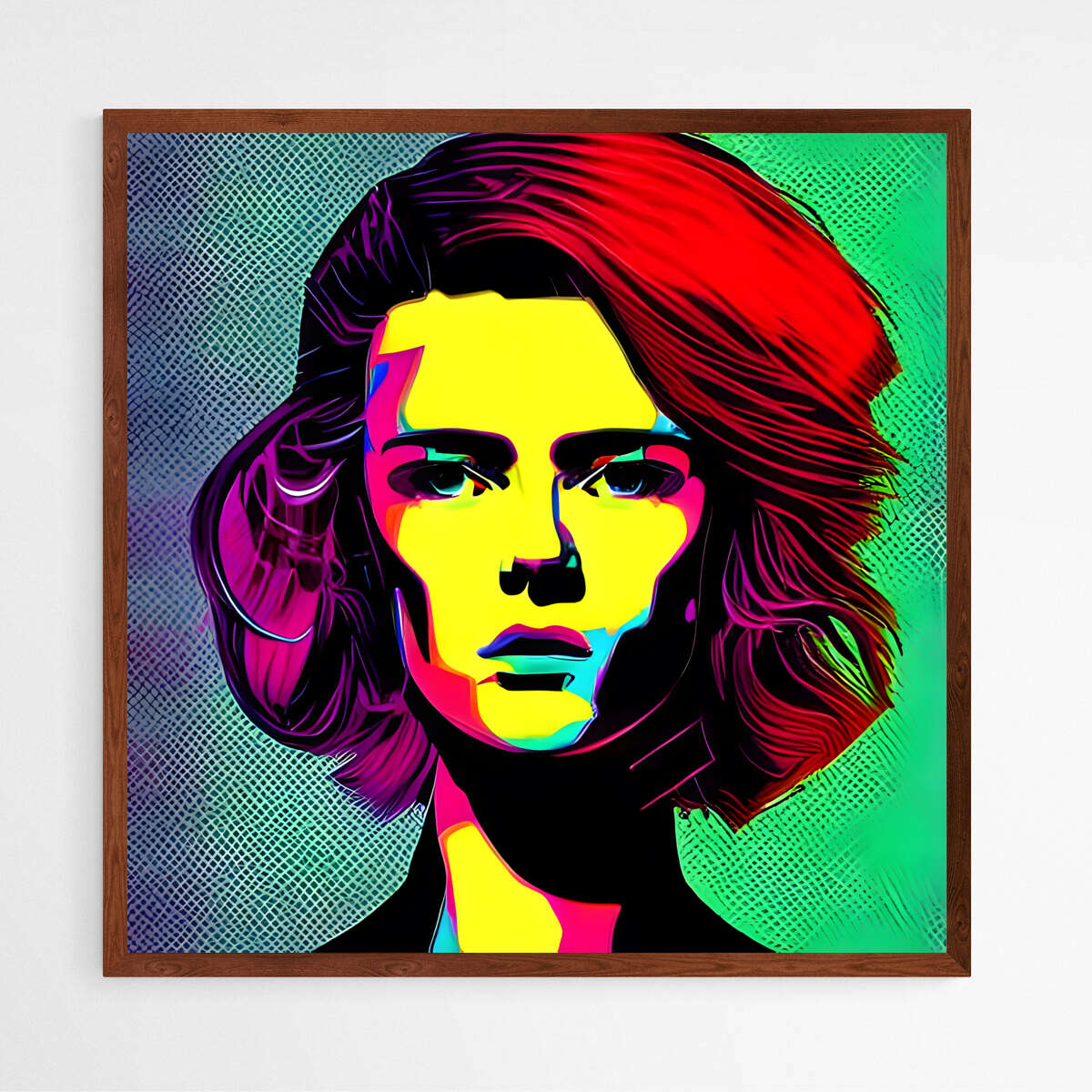 Techno Femme Girl Portrait | Pop Art Wall Art Prints - The Canvas Hive