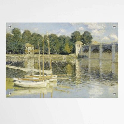 The Argenteuil Bridge by Claude Monet | Claude Monet Wall Art Prints - The Canvas Hive