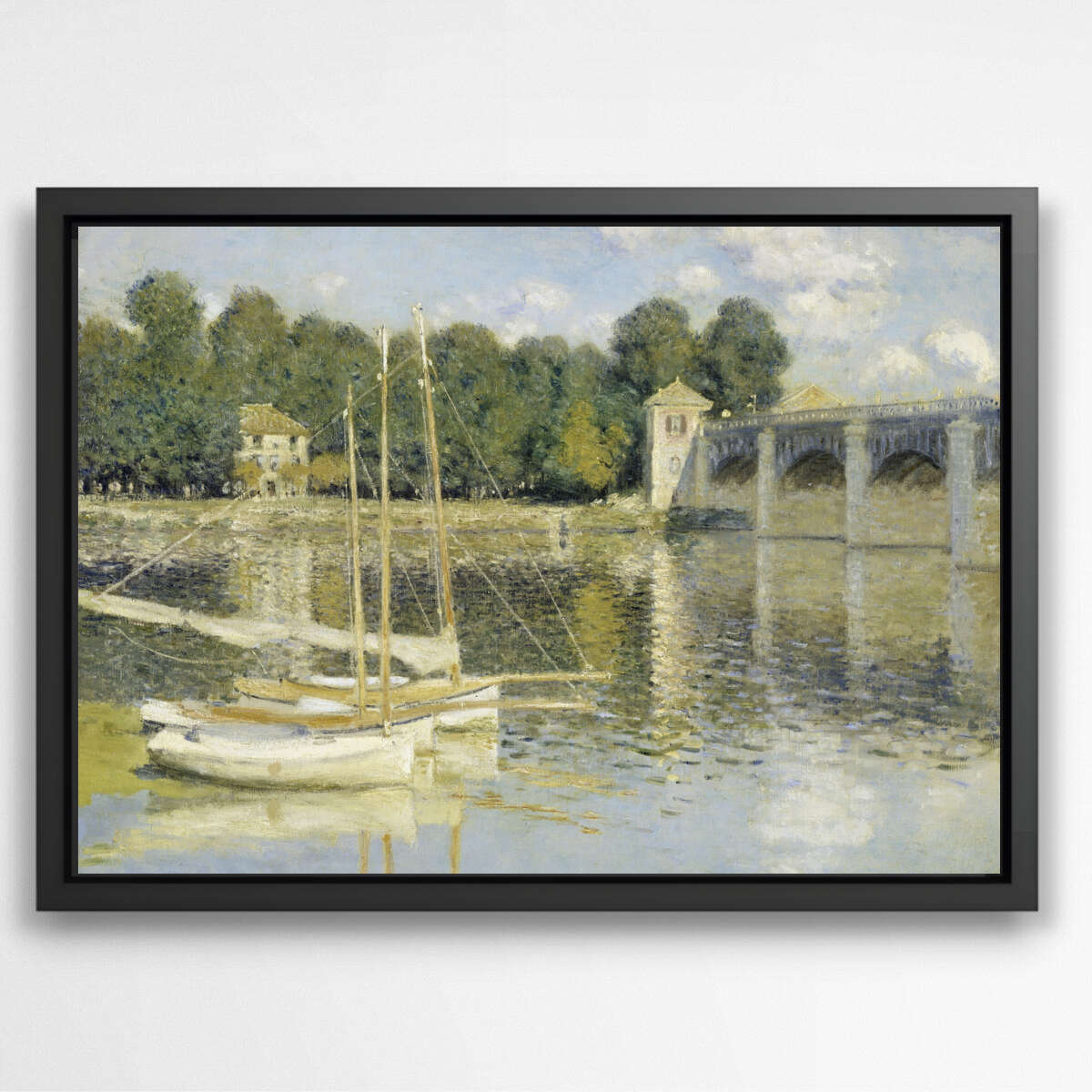 The Argenteuil Bridge by Claude Monet | Claude Monet Wall Art Prints - The Canvas Hive
