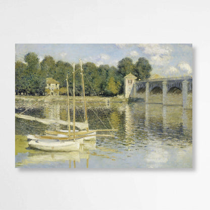 The Argenteuil Bridge by Claude Monet | Claude Monet Wall Art Prints - The Canvas Hive
