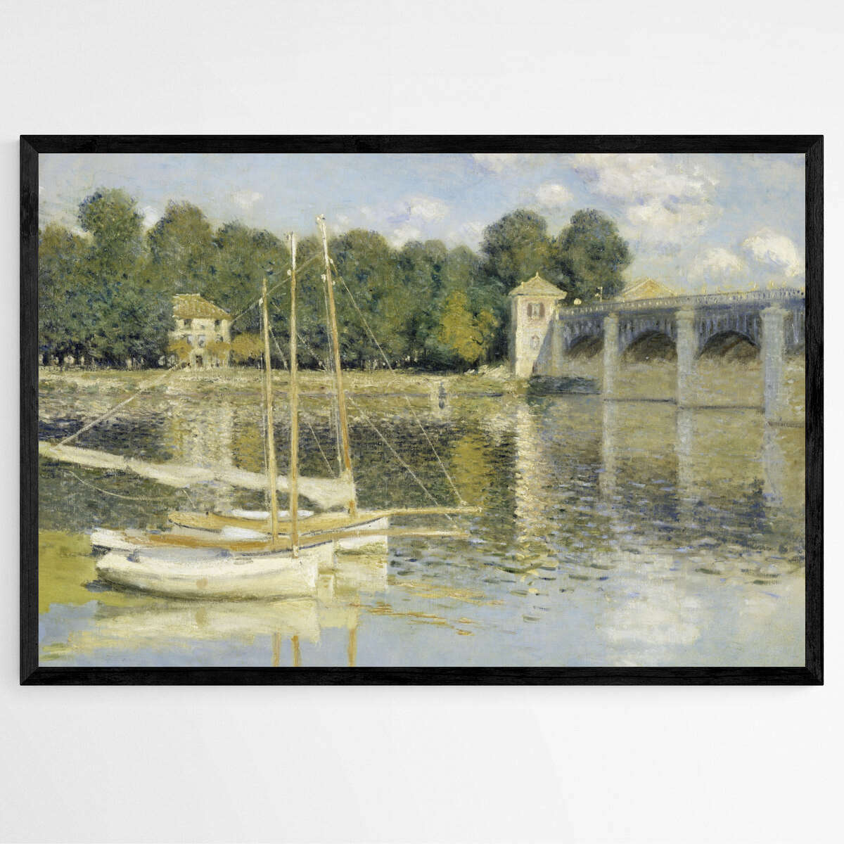 The Argenteuil Bridge by Claude Monet | Claude Monet Wall Art Prints - The Canvas Hive