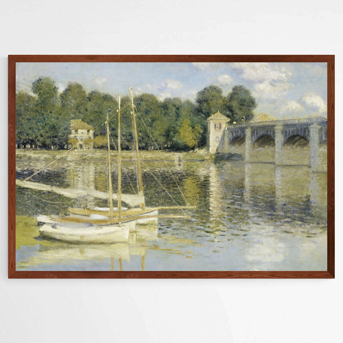 The Argenteuil Bridge by Claude Monet | Claude Monet Wall Art Prints - The Canvas Hive