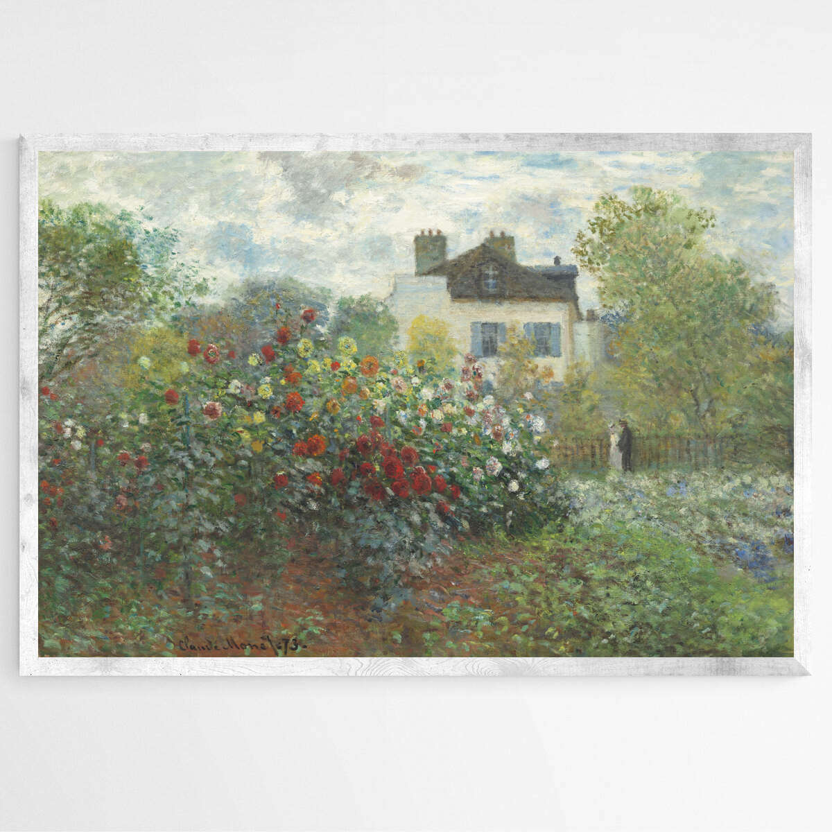 The Artist's Garden in Argenteuil by Claude Monet | Claude Monet Wall Art Prints - The Canvas Hive