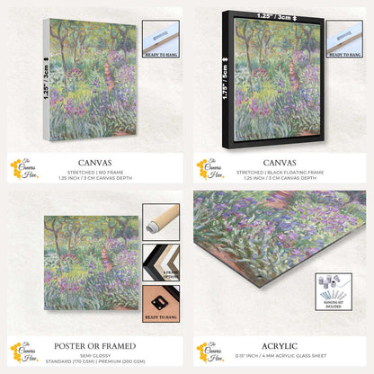 The Artist's Garden in Giverny by Claude Monet | Claude Monet Wall Art Prints - The Canvas Hive