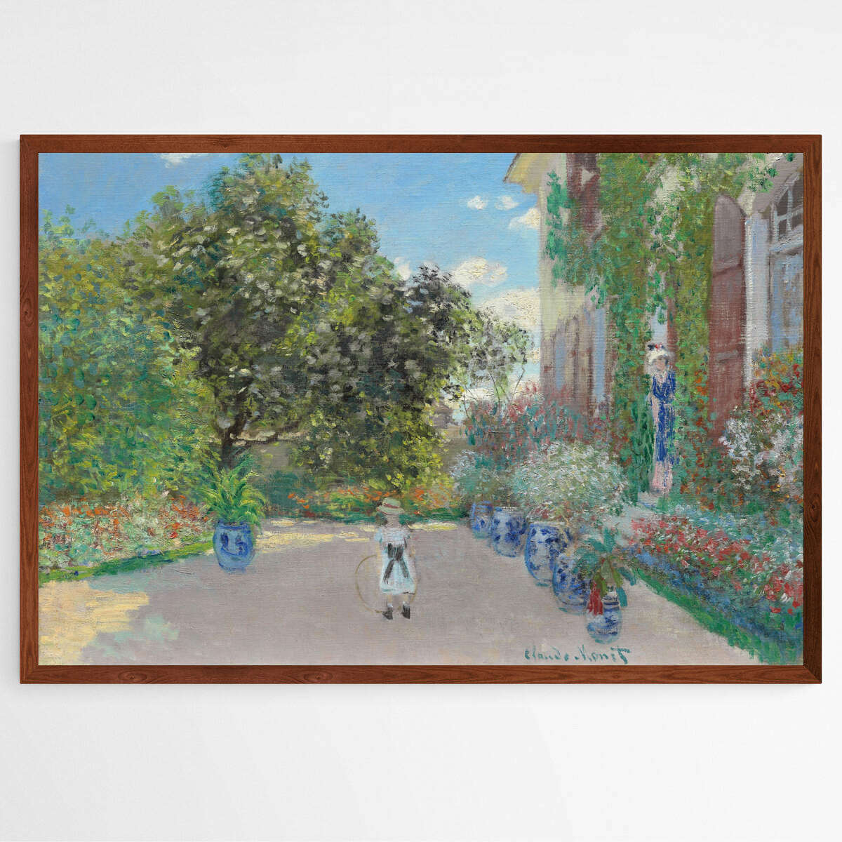 The Artist's House at Argenteuil by Claude Monet | Claude Monet Wall Art Prints - The Canvas Hive