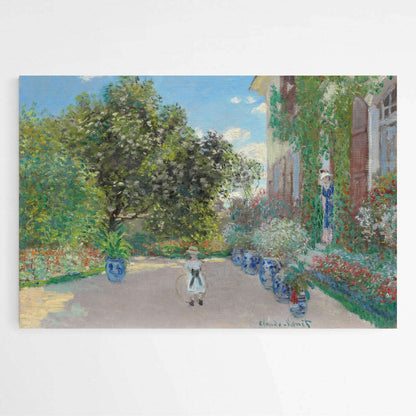The Artist's House at Argenteuil by Claude Monet | Claude Monet Wall Art Prints - The Canvas Hive