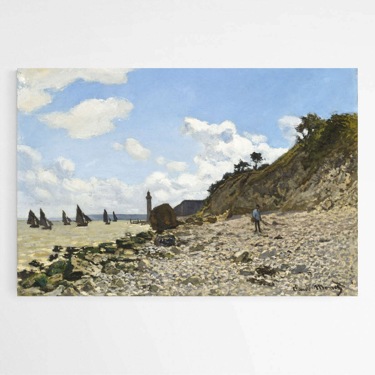 The Beach at Honfleur by Claude Monet | Claude Monet Wall Art Prints - The Canvas Hive